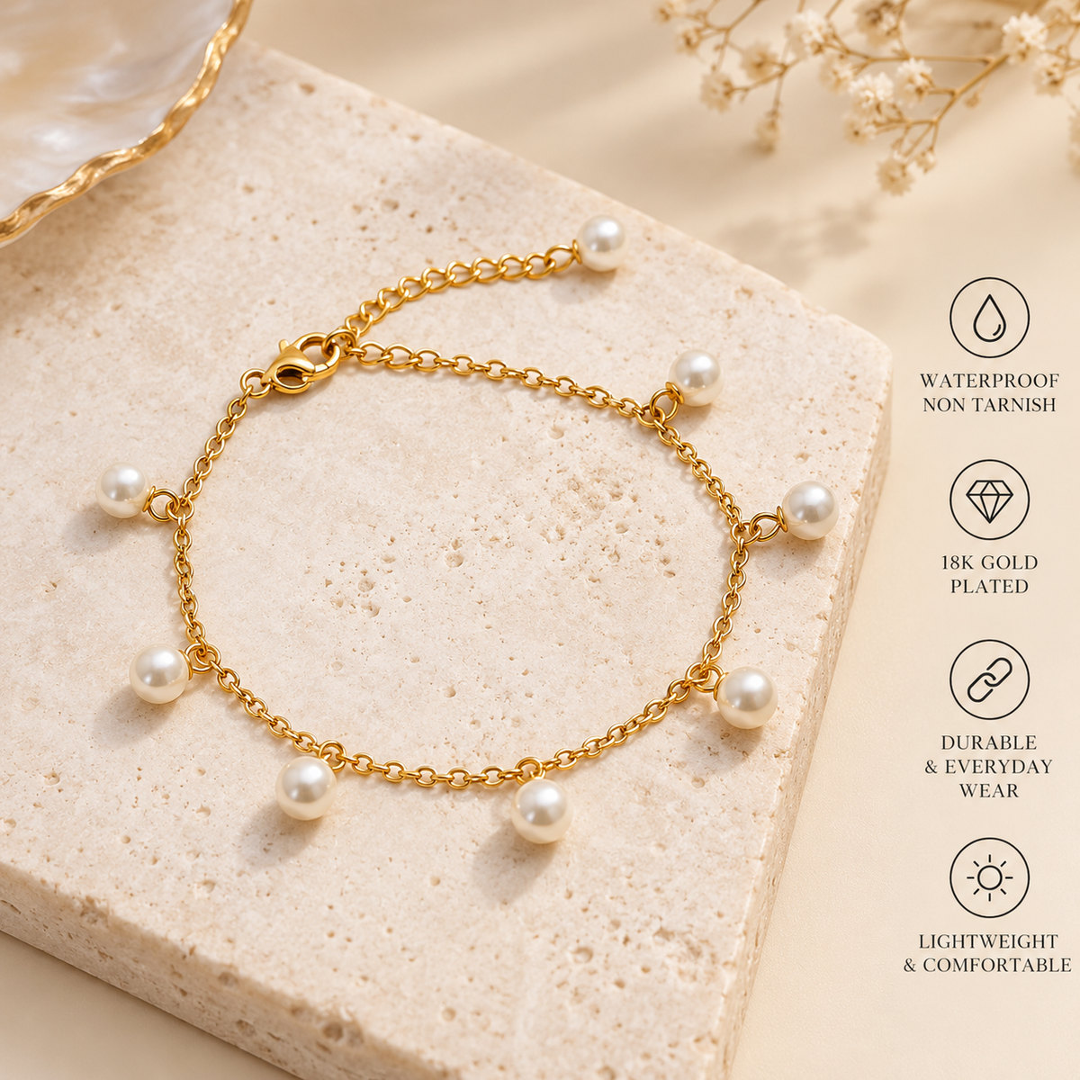 The Amy Pearl Anklet