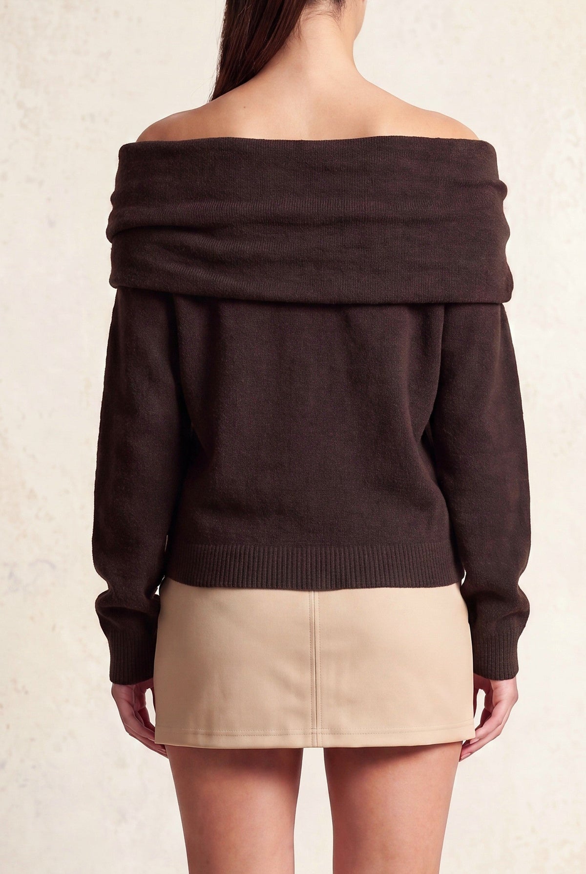 Cold Shoulder Club Sweater