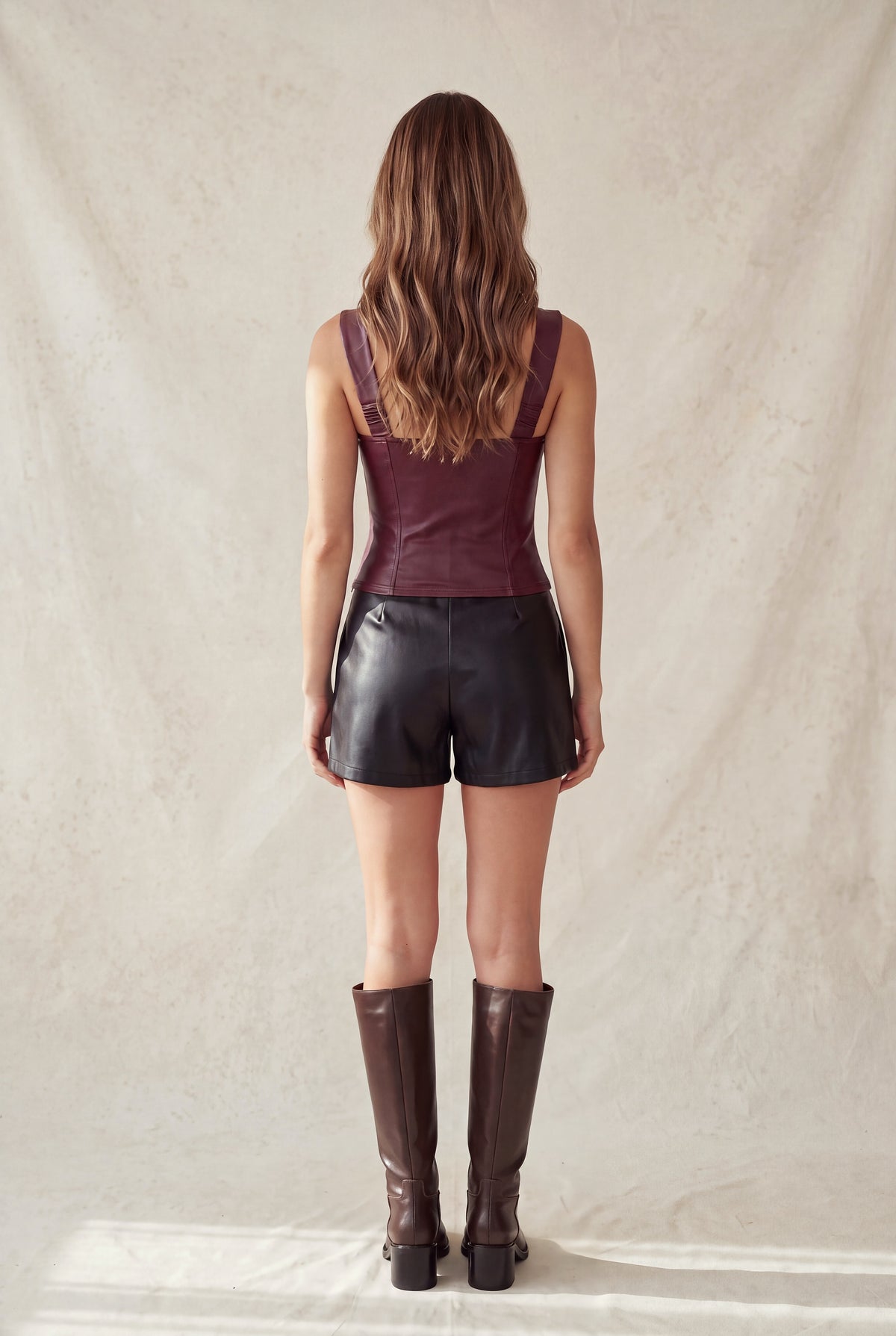 Leather & Lace Corset Top