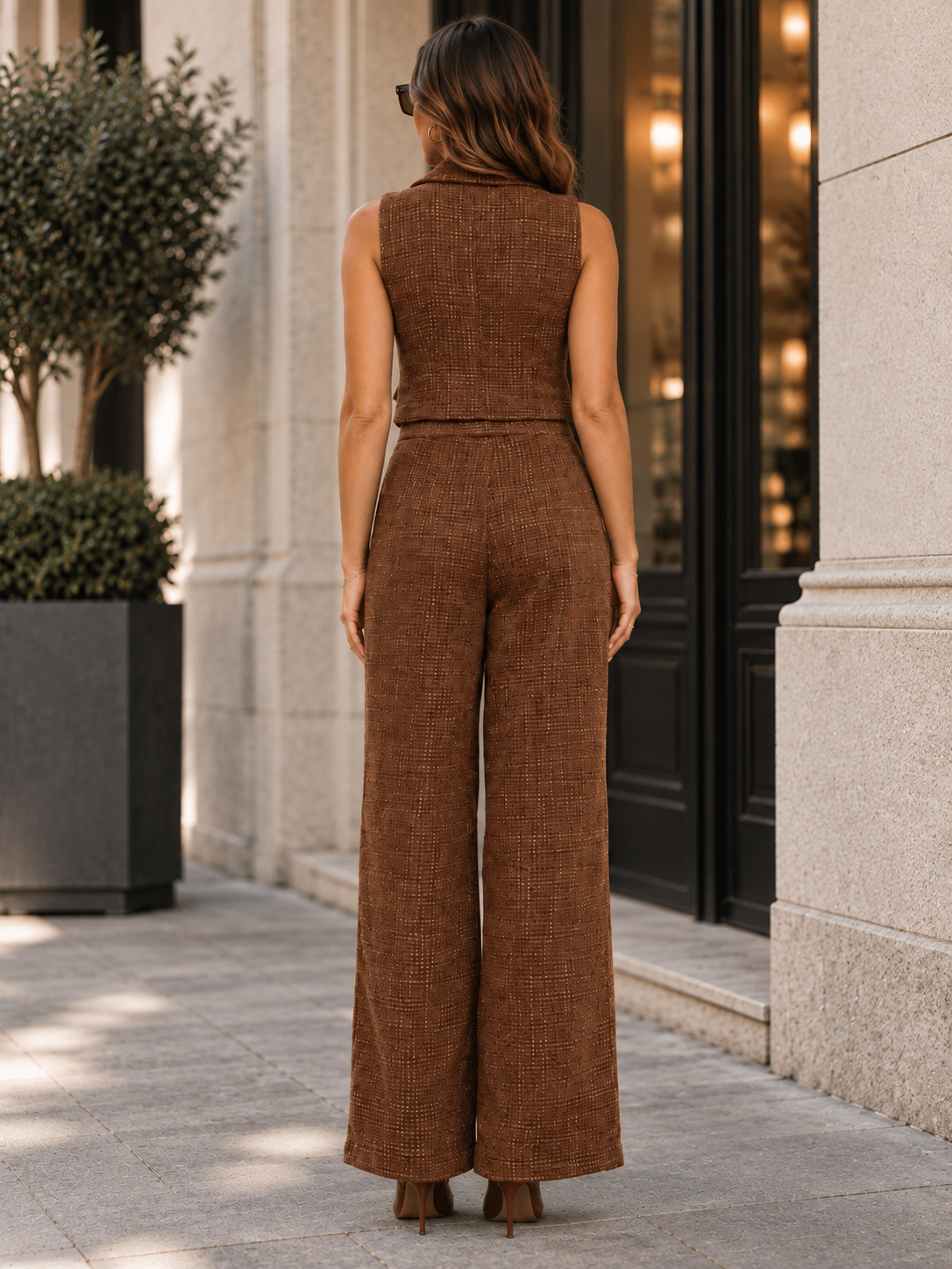 Rich Behavior Tweed Set